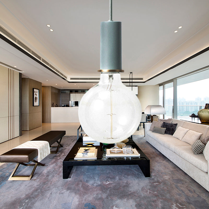 Mini Hanging Light Single Light Macaron Loft Metal Pendant Light in Black/Blue/Pink/White for Cafe