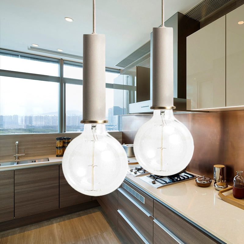 Mini Hanging Light Single Light Macaron Loft Metal Pendant Light in Black/Blue/Pink/White for Cafe