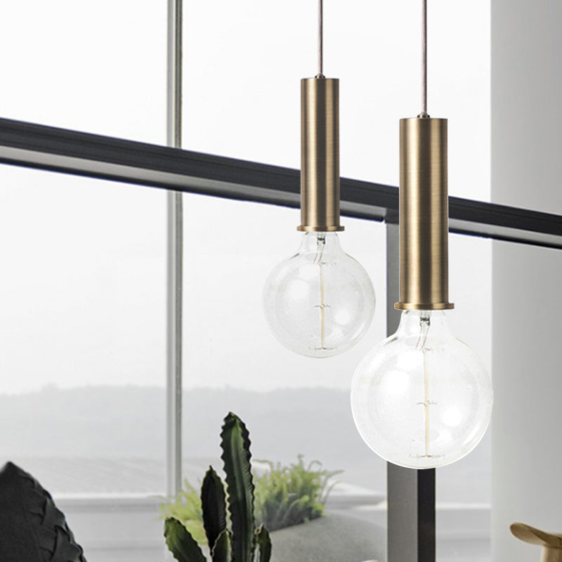 Mini Hanging Light Single Light Macaron Loft Metal Pendant Light in Black/Blue/Pink/White for Cafe