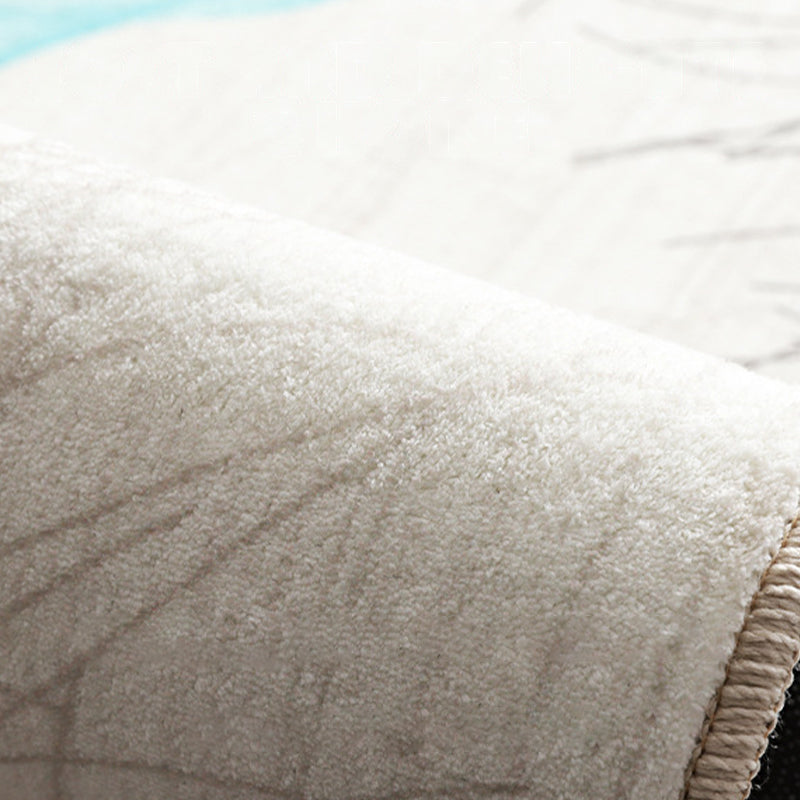 Antique Living Room Rug Multi Colored Flower Printed Area Carpet Non-Slip Backing Pet Friendly Easy Care Indoor Rug