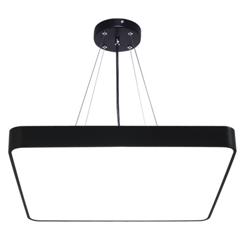 Square Office Hanging Light Metal Nordic LED kommerzielle Anhängerbeleuchtung mit Diffusor