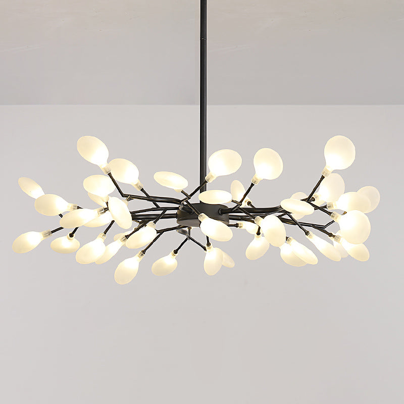 Glass Firefly Chandelier Lighting Postmodern Ceiling Suspension Lamp for Living Room