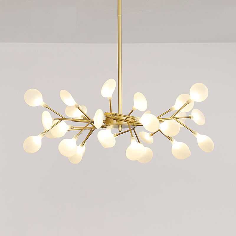 Glass Firefly Chandelier Lighting Postmodern Ceiling Suspension Lamp for Living Room