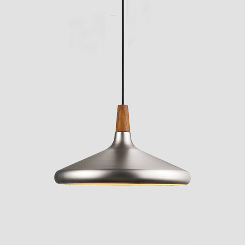 Conical Metal Suspension Lighting Nordic 1 Head Pendant Light Fixture for Dining Room