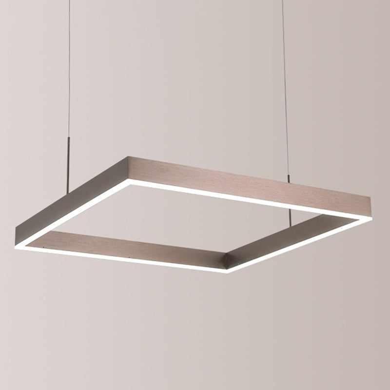 Luce a sospensione acrilica quadrata Light Light Modern Light LEDELIER Apparecchi di illuminazione il lampadario