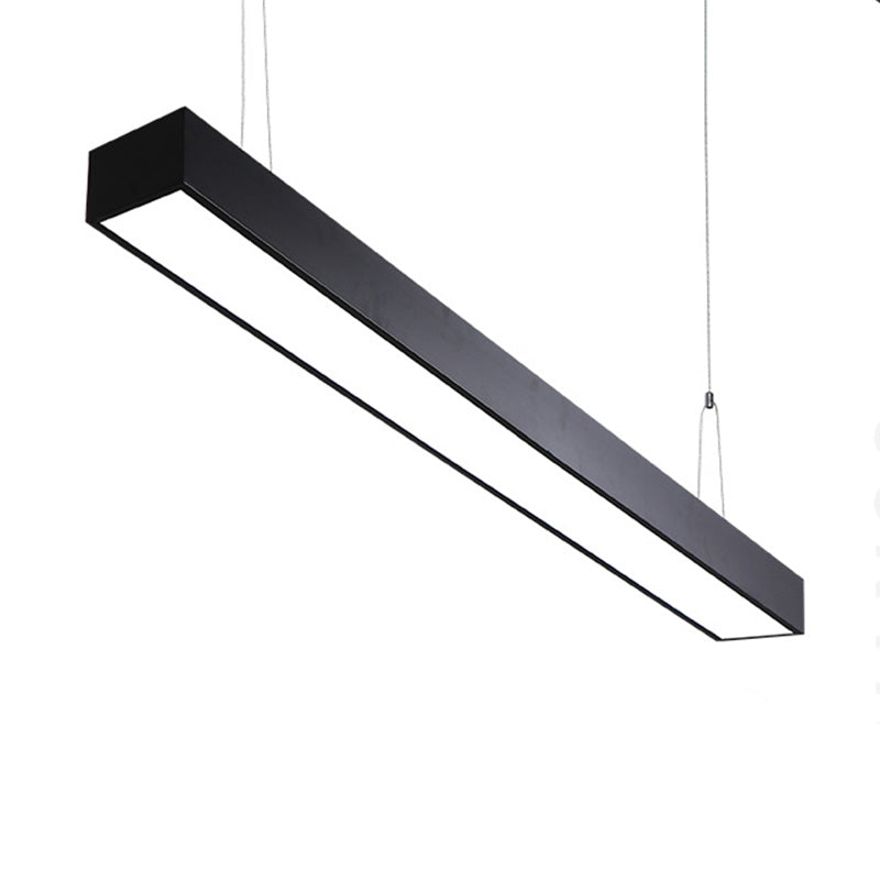 Minimalistische lineare LED -Federleuchte Aluminium -Büro Deckenleuchte