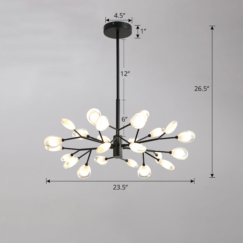 Baumzweiste Wohnzimmer Deckenlampe Acryl minimalistische LED Kronleuchter Anhänger Licht