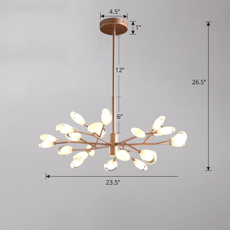 Baumzweiste Wohnzimmer Deckenlampe Acryl minimalistische LED Kronleuchter Anhänger Licht
