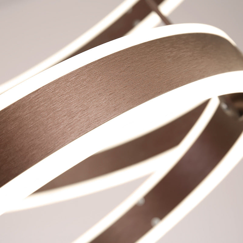 Il lampadario al caffè il lampadario al caffè il lampadario del cifre a ciondolo a LED a LED a led cerchio nel caffè