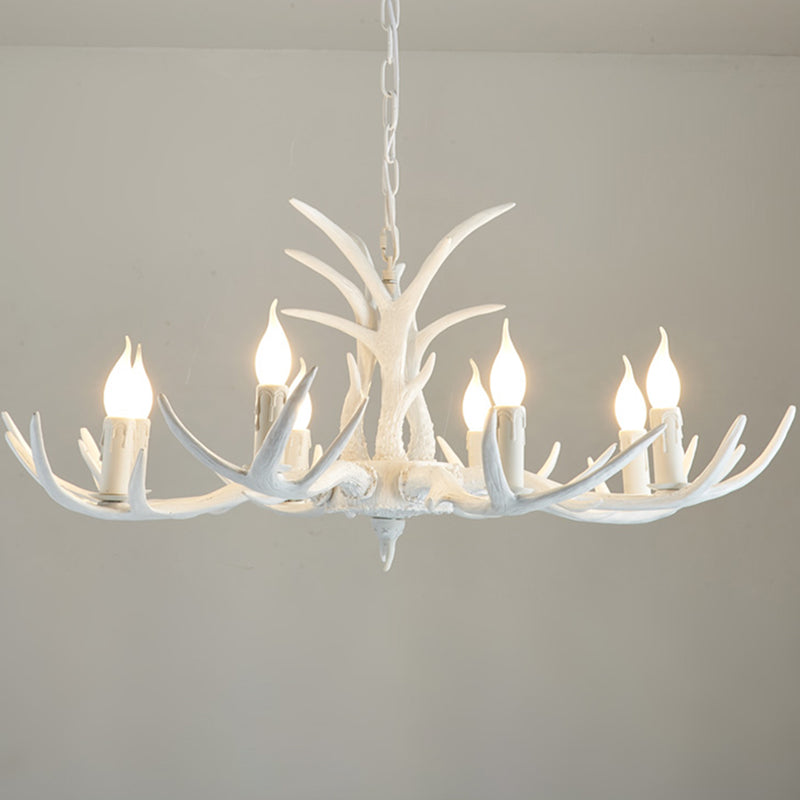 Bare Tree Branch Pendant Lamp Farmhouse Resin Chandelier Light Fixture for Restaurant