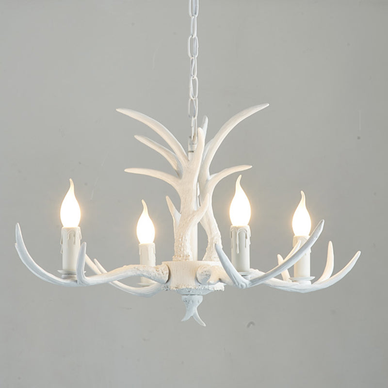 Bare Tree Branch Pendant Lamp Farmhouse Resin Chandelier Light Fixture for Restaurant