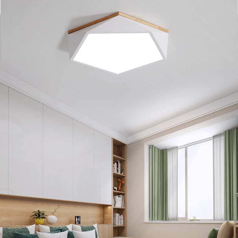 Vijfhoek slaapkamer plafond inbouwlamp Metaal minimalistisch inbouw led-licht