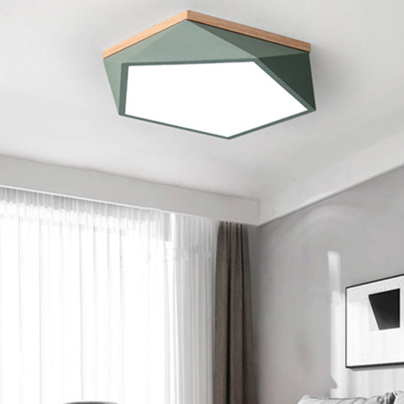 Vijfhoek slaapkamer plafond inbouwlamp Metaal minimalistisch inbouw led-licht