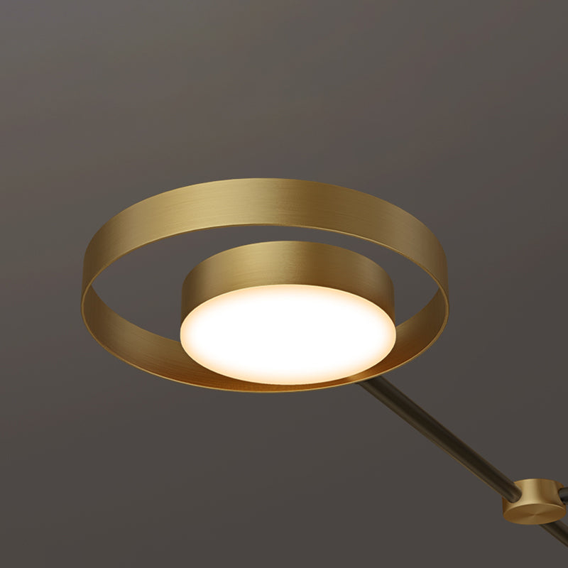 Molekulare Hanglampe postmoderner LED -Metallleuchterlicht mit Acryldiffusor