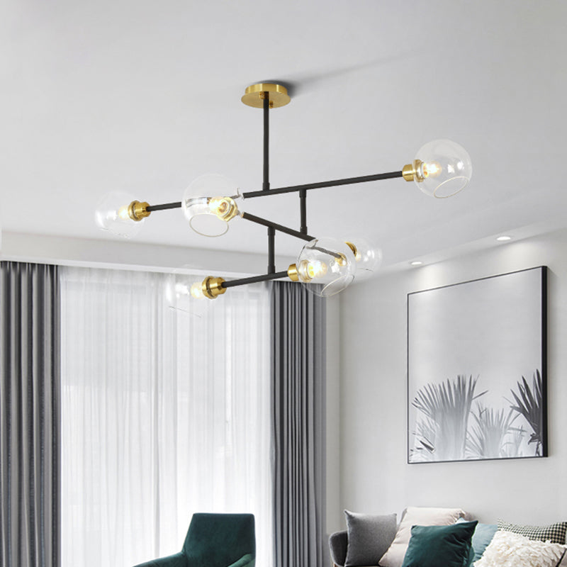 Offener Küchenanhänger Beleuchtung minimalistischer Deckenleuchter mit Kuppelglasschatten