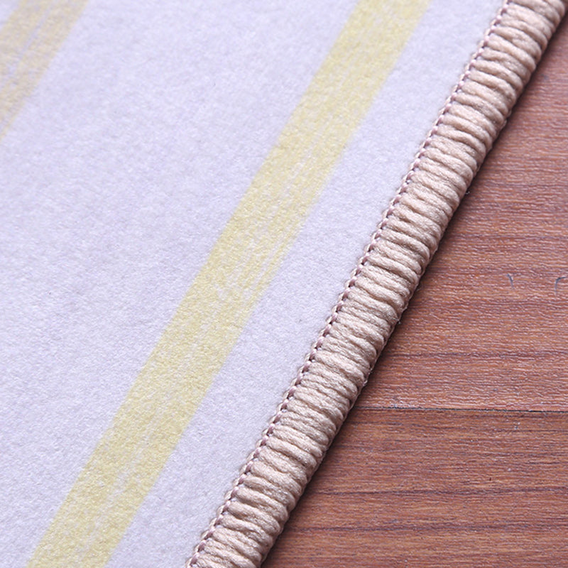 Modern Geometric Print Rug Multicolored Polyster Area Carpet Non-Slip Machine Washable Area Rug for Bedroom