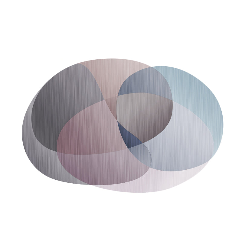 Multi Color Funky Rug Polypropylene Geo Pattern Indoor Rug Anti-Slip Backing Stain-Resistant Carpet for Living Room