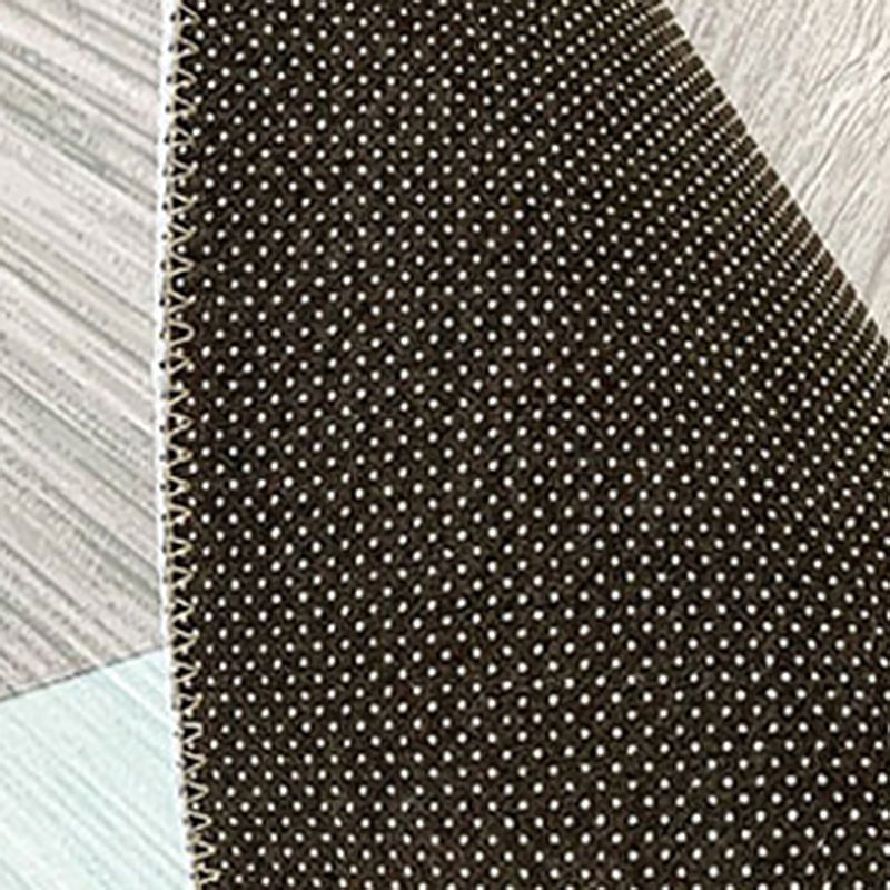 Multi Color Modern Rug Polyster Abstract Print Area Rug Non-Slip Pet Friendly Washable Area Carpet for Living Room