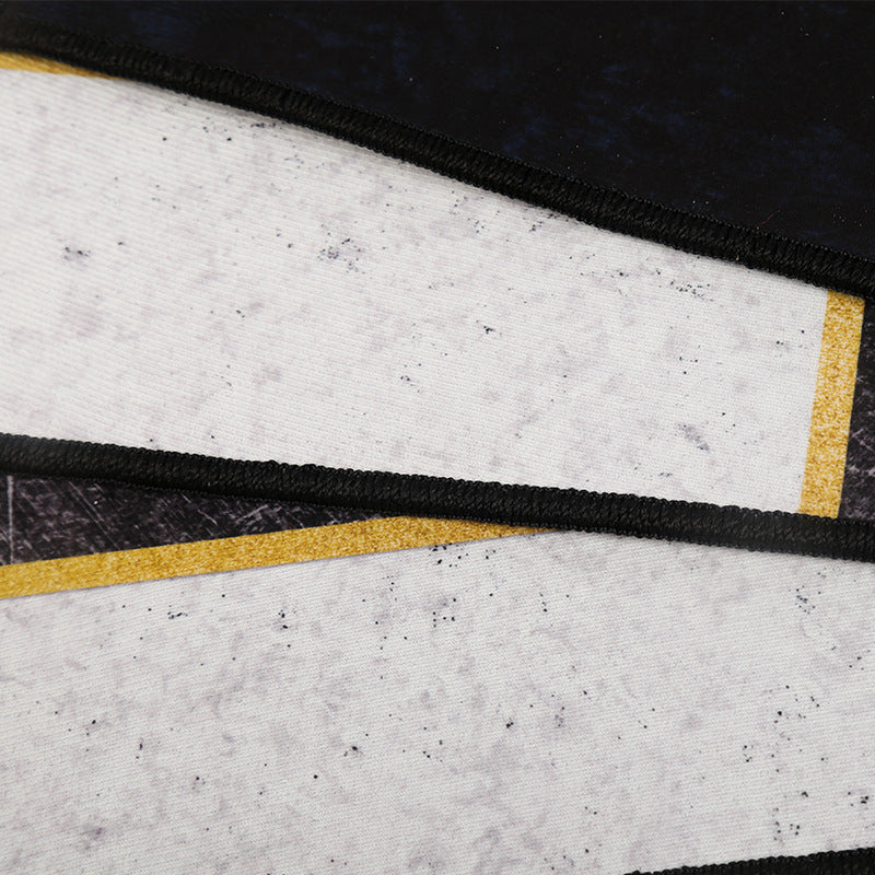 Minimalistische woonkamer Tapijt tapijt multi-kleuren geometrisch patroon binnen tapijt synthetisch niet-slip achtersteuning stain-resistent tapijt