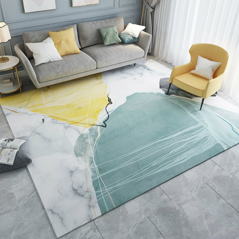 Multi-gekleurde kleurblokkleed Polyster Nieuwheid binnen Tapijt Anti-slip Backing Easy Care Area Tapijt voor woonkamer