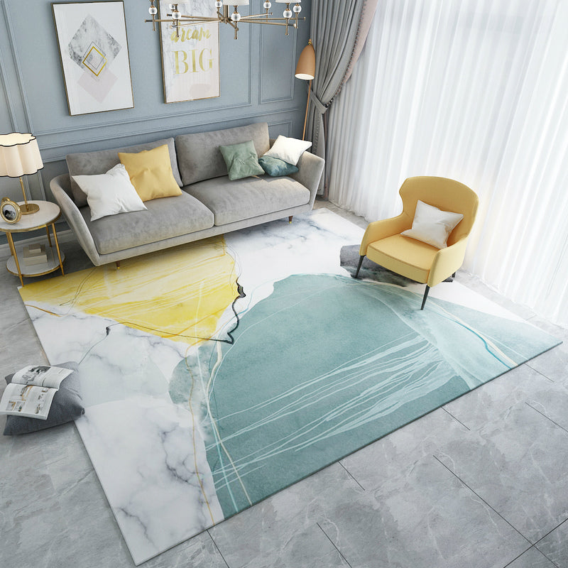 Multi-gekleurde kleurblokkleed Polyster Nieuwheid binnen Tapijt Anti-slip Backing Easy Care Area Tapijt voor woonkamer