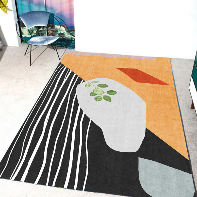 Nieuwheid woonkamer vloerkam multi-gekleurde kleurblokken tapijt polyster anti-slip achtergrondstain-resistente binnenkapper