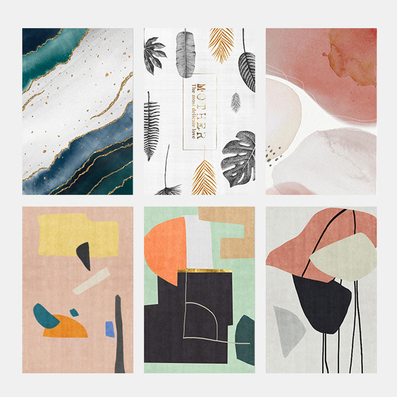 Nieuwheid woonkamer vloerkam multi-gekleurde kleurblokken tapijt polyster anti-slip achtergrondstain-resistente binnenkapper