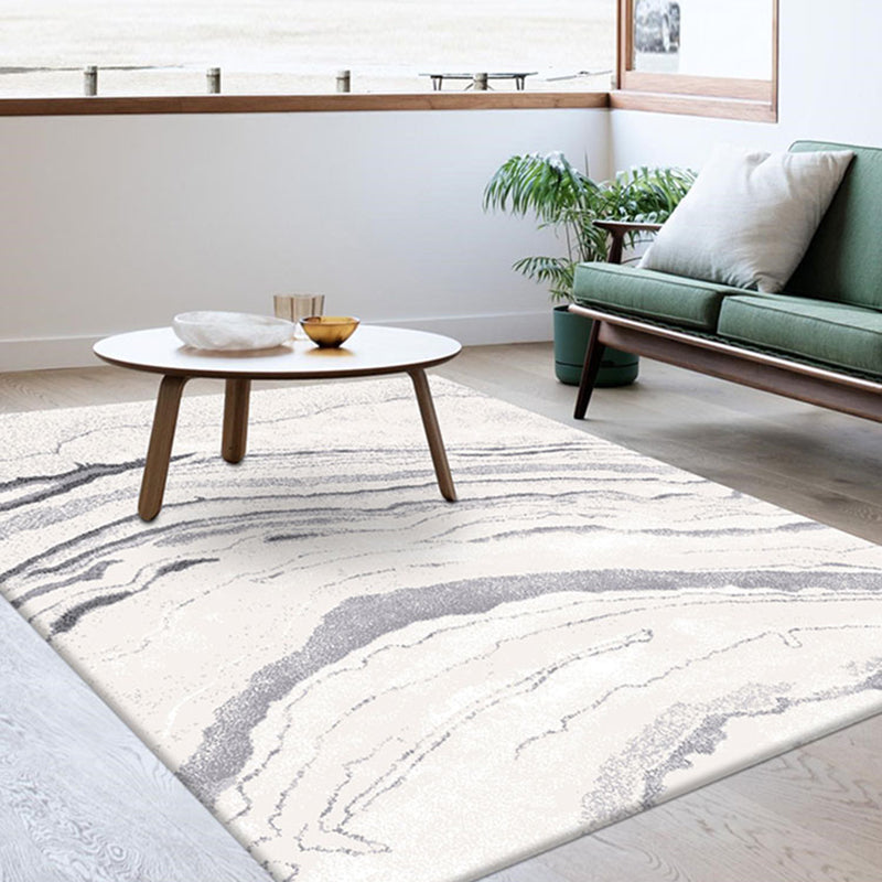 Multi Color Trendy Rug Polyster Abstract Printed Indoor Rug Pet Friendly Machine Washable Area Carpet for Parlor