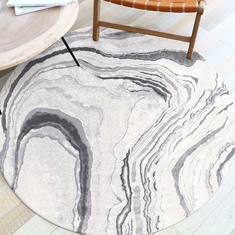 Multi Color Trendy Rug Polyster Abstract Printed Indoor Rug Pet Friendly Machine Washable Area Carpet for Parlor