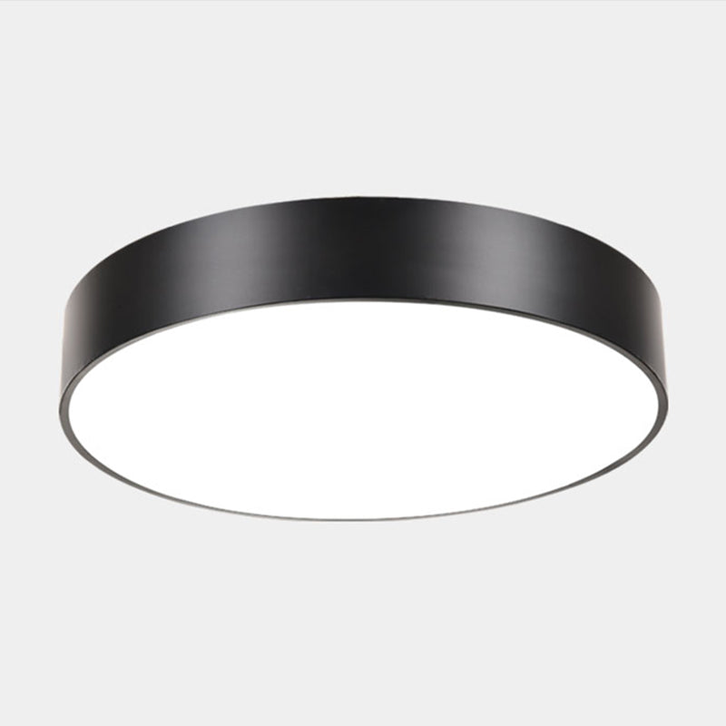 Geometric Shape Ceiling Mounted Fixture Minimalist Metal LED Flush Mount Light for Office