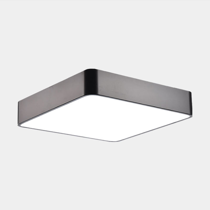 Geometric Shape Ceiling Mounted Fixture Minimalist Metal LED Flush Mount Light for Office