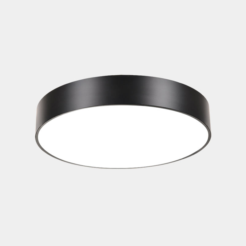 Geometric Shape Ceiling Mounted Fixture Minimalist Metal LED Flush Mount Light for Office