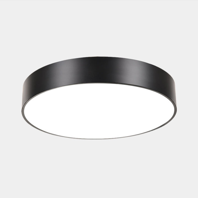 Geometric Shape Ceiling Mounted Fixture Minimalist Metal LED Flush Mount Light for Office
