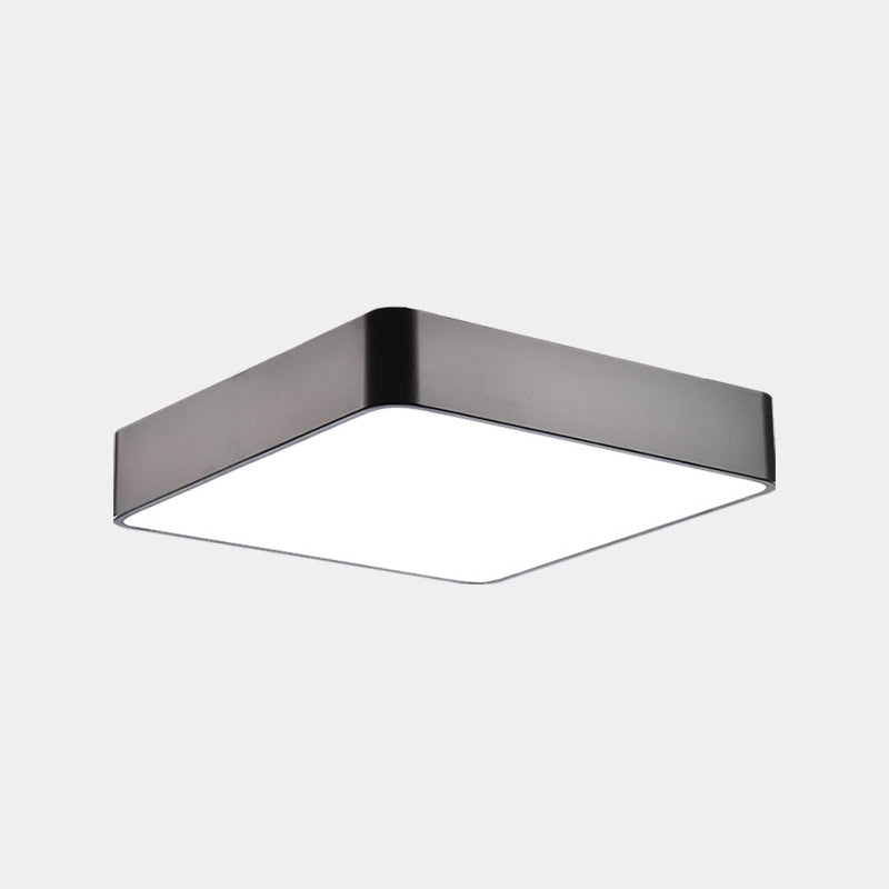 Geometric Shape Ceiling Mounted Fixture Minimalist Metal LED Flush Mount Light for Office