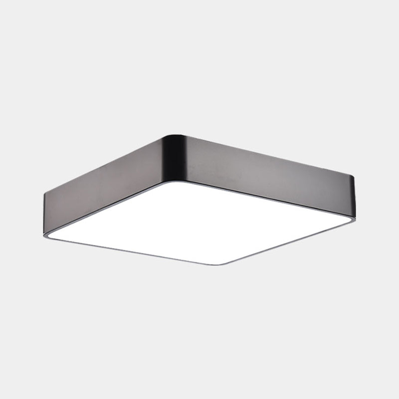 Geometric Shape Ceiling Mounted Fixture Minimalist Metal LED Flush Mount Light for Office