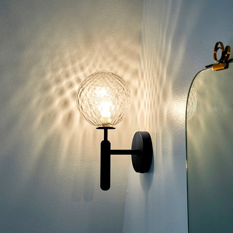 Kugel Treppe Wandleuchte Glaglas Single-Bulb Einfacher Stil Wandleuchte Beleuchtung