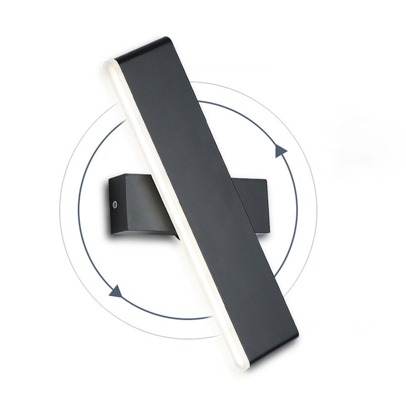 Luz de pared en forma de barra giratoria Luz de pared LED moderna de aluminio apliques para dormitorio