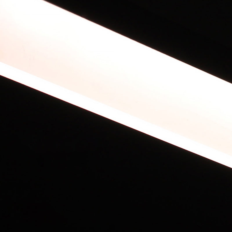 Acrylic Bar Shaped Island Light Fixture Modernist LED Coffee Suspension Lamp for Restaurant