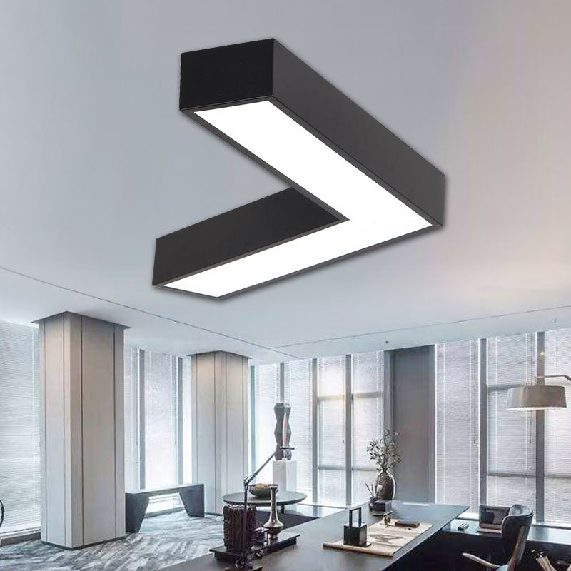 Plafond en forme de V Métal Light Light Light Simplicité LED LED FLUMER POUR RAPHER
