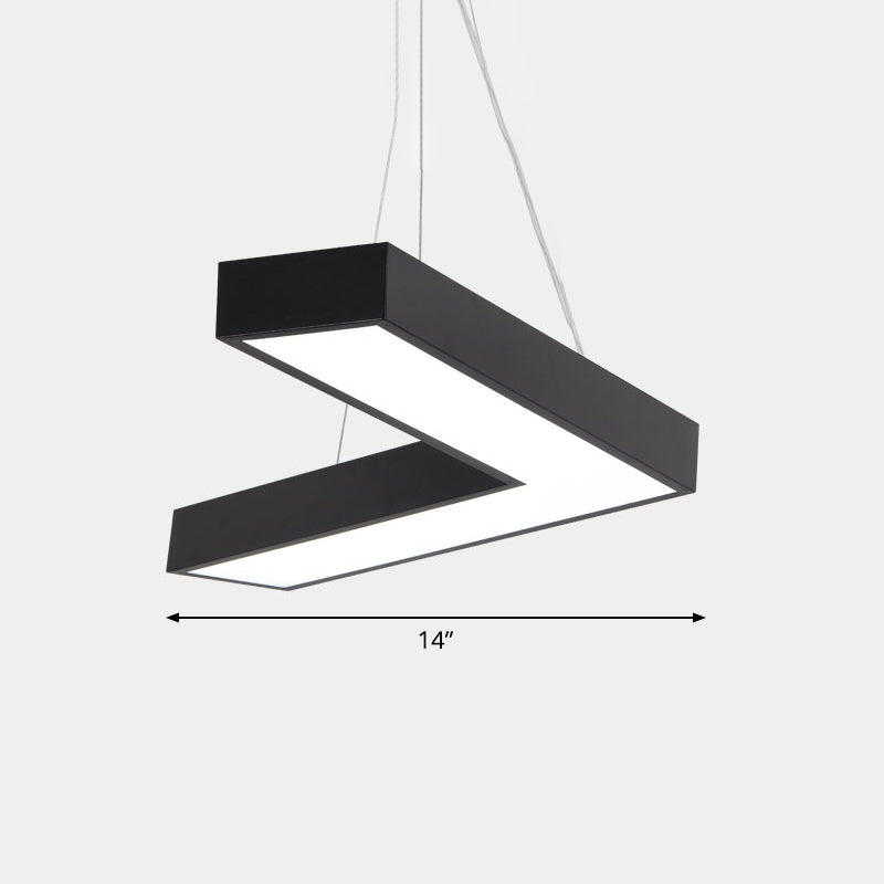Plafond en forme de V Métal Light Light Light Simplicité LED LED FLUMER POUR RAPHER