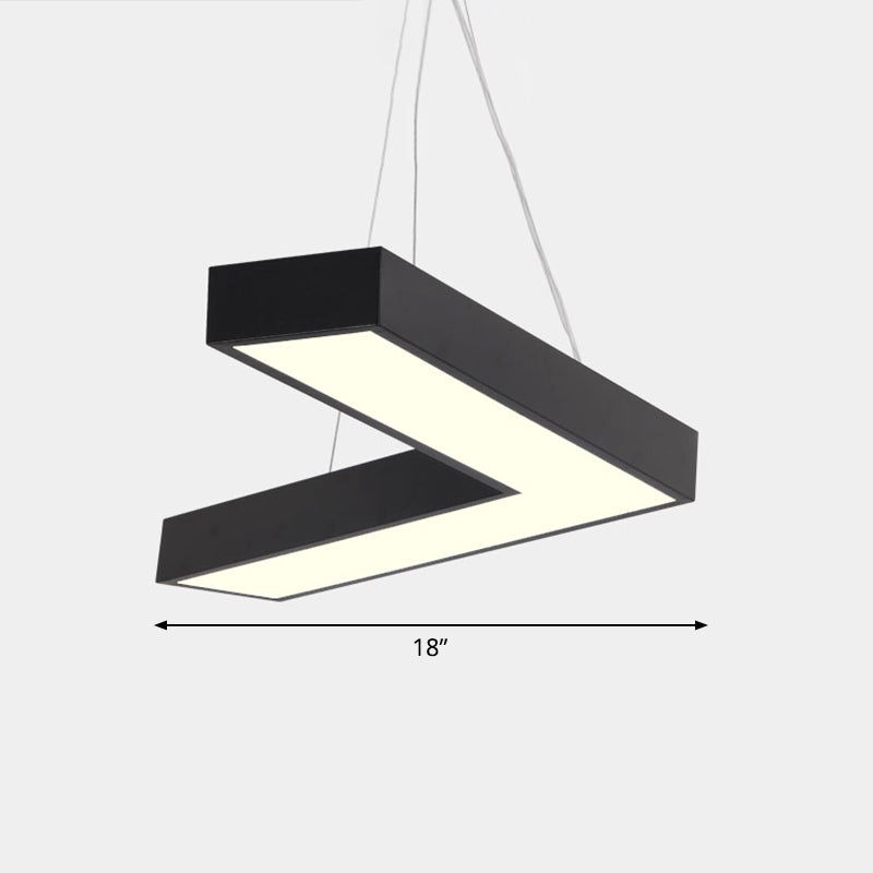 Plafond en forme de V Métal Light Light Light Simplicité LED LED FLUMER POUR RAPHER