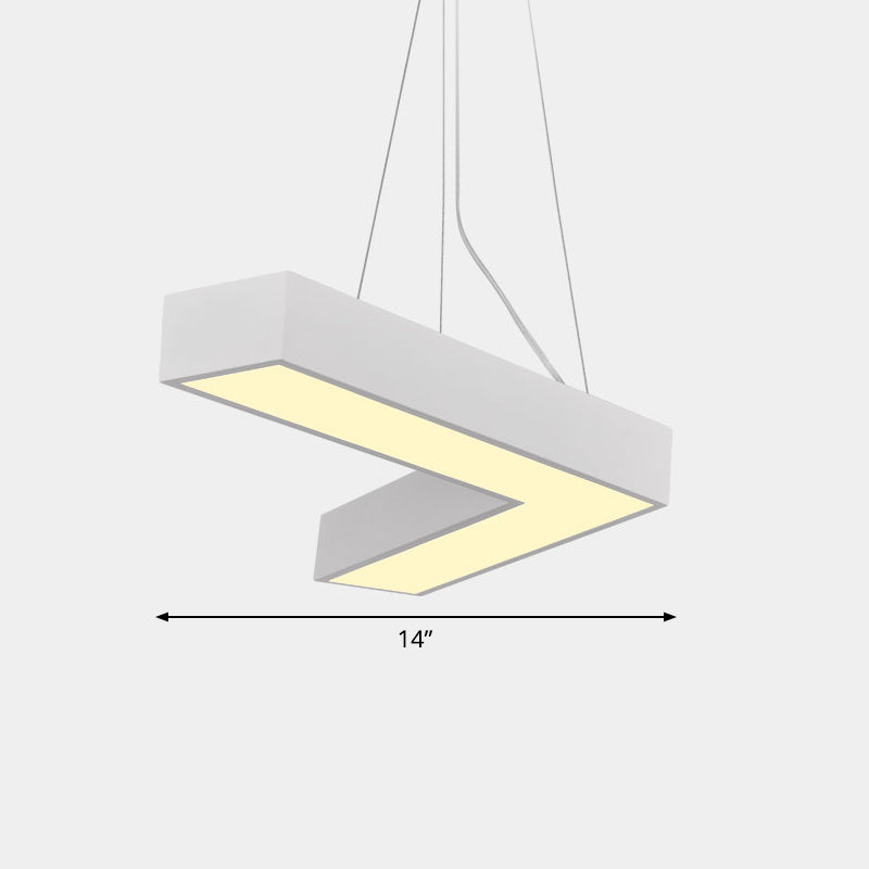 Plafond en forme de V Métal Light Light Light Simplicité LED LED FLUMER POUR RAPHER