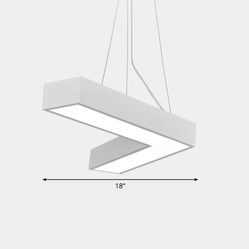 Plafond en forme de V Métal Light Light Light Simplicité LED LED FLUMER POUR RAPHER