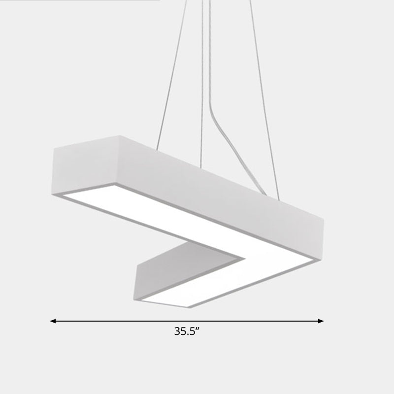 Plafond en forme de V Métal Light Light Light Simplicité LED LED FLUMER POUR RAPHER