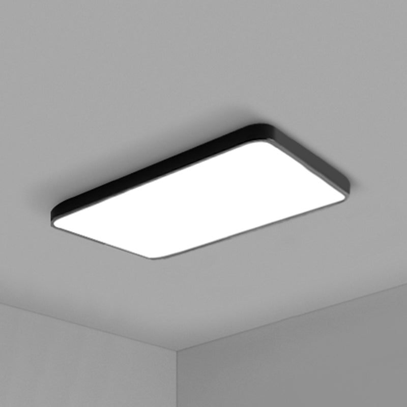 Simplicity Ultrathin Flush Ceiling Light Fixture Acrylic LED Conference Room Flushmount Lighting