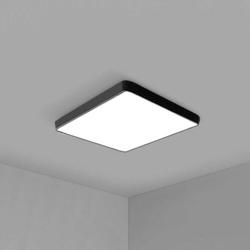 Simplicity Ultrathin Flush Ceiling Light Fixture Acrylic LED Conference Room Flushmount Lighting