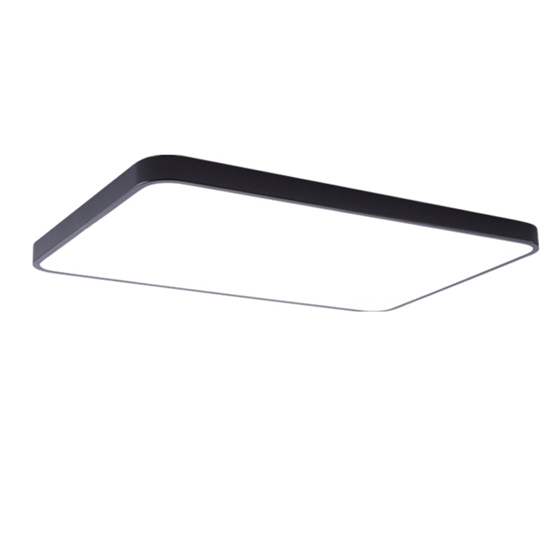 Simplicity Ultrathin Flush Ceiling Light Fixture Acrylic LED Conference Room Flushmount Lighting