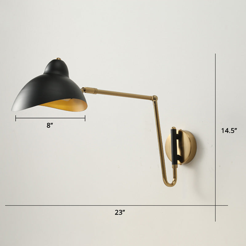 Postmodern Duckbill Reading Light Metal Single Bedroom Sconce Lighting with Adjustable Joint
