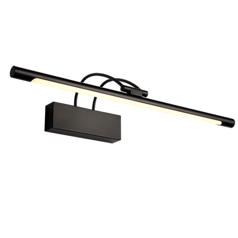 Metal Tubular Rotatable Vanity Sconce Simple Style LED Wall Mount Lighting for Bath