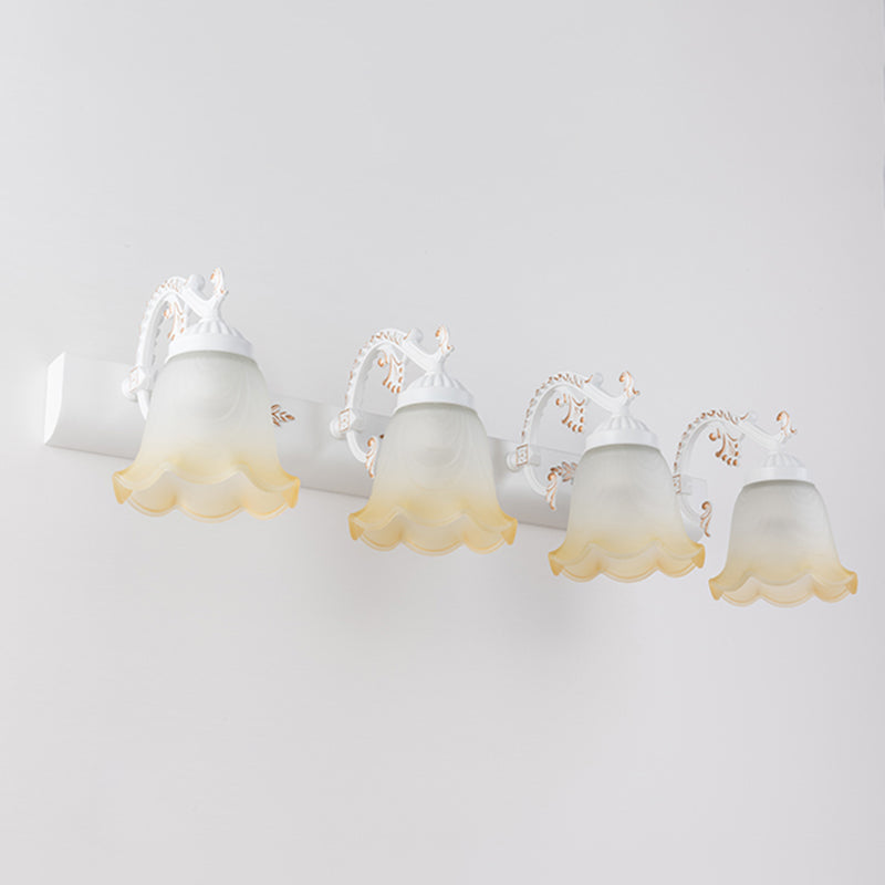 MOLTO FLOWER VASITY LIGHT LIGHT Vintage Ombre Glassato Glass Montaggio Montaggio Luce per bagno